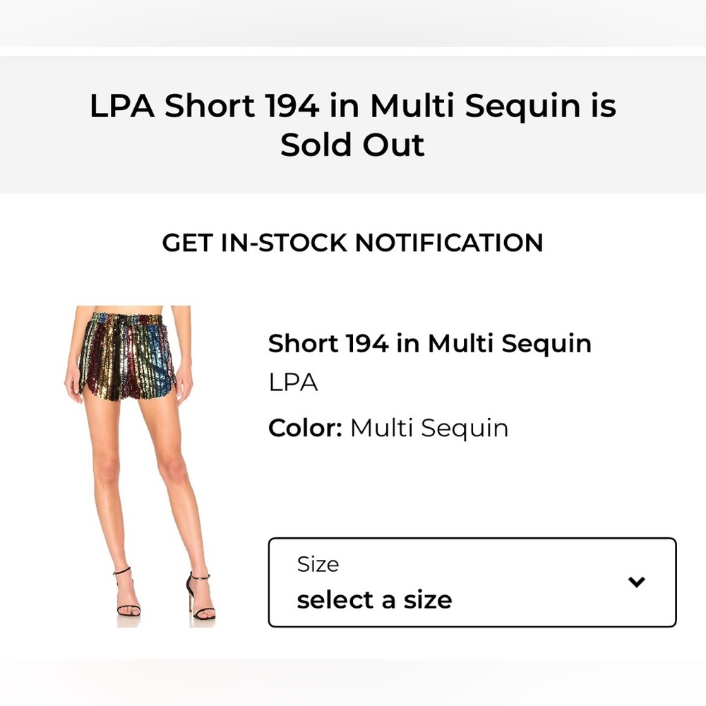 LPA 194 Shorts Multi Party Multicolor Sequin Stripe Track Shorts Revolve - Picture 3 of 9